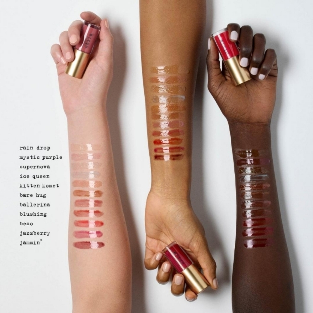 Stardust Stila Heaven's Dew Gel Lip Oil Gold Luster Brand New In Box Full Size - Picture 5 of 8